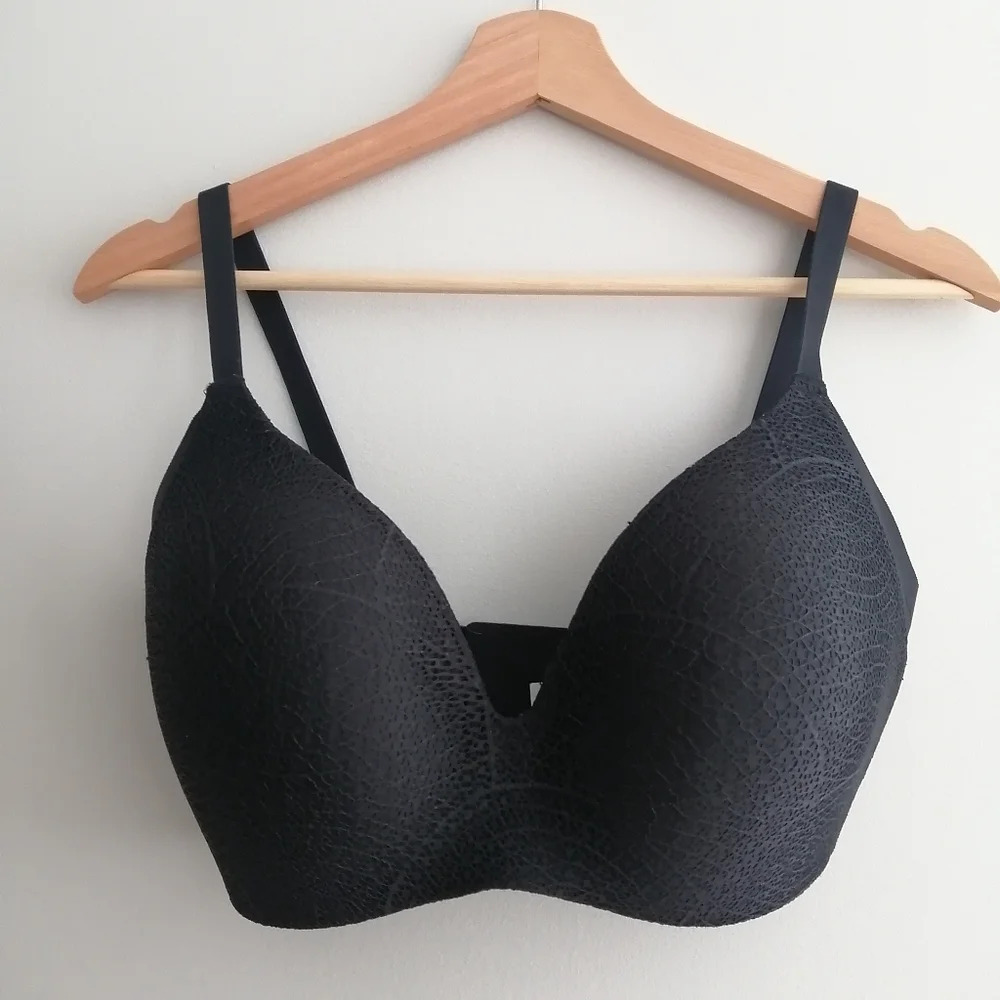Knix Lace WingWoman Contour Bra in Black Lace 6+ (Fits 32F, 34E, 34F)